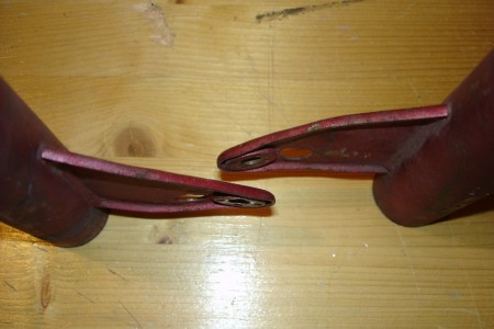 Ausgangssituation: Lampenhalter verbogen